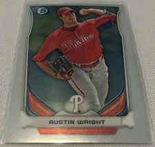 2014 Bowman Chrome Baseball Prospects Austin Wright Phillies 1st Bowman #BCP80