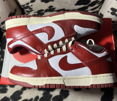 Size 7.5W / 6M - Nike Dunk Low Premium Vintage Red Team 2023
