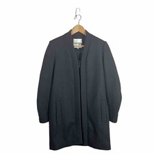 Kenzo Paris Coat Jacket 36 Black Wool Cashmere Long Knit Trim Women’s Nwot