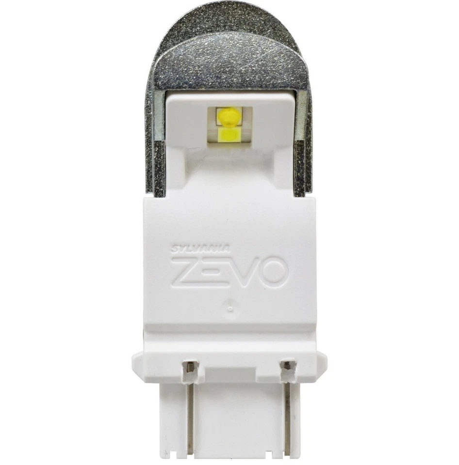 Sylvania ZEVO LED Light 3157 White 6000K Two Bulbs Front Turn Signal Stock EO - Image 4 of 4
