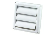 Air Dryer Vent Cover Ventilation Exhaust Weather Resistant Outdoor Duct Hood 4"