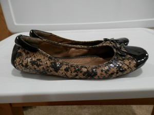 faux snakeskin flats