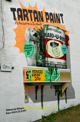 Foto Street Art - Tartan Paint!  c2019