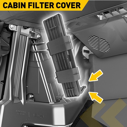 For Seat Ibiza VW Polo Audi Skoda Fabia Pollen and Cabin Filter Cover 6Q0819422A - Picture 10 of 10