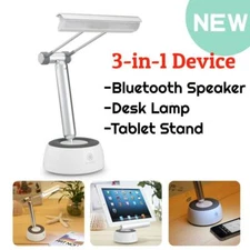 GGMM 3-in-1 Wireless Bluetooth Speaker/Tablet Stand Mount Holder/LED Desk Lamp