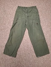 Vintage 60s OG 107 Type 1 Sateen Pants Military Army Button Fly READ ALTERED