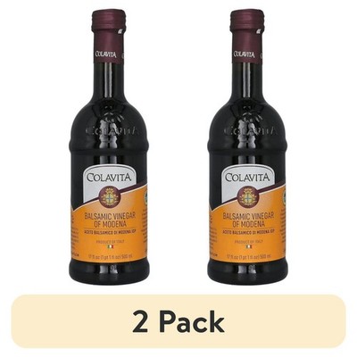 2 pack Colavita Balsamic Vinegar of Modena IGP, 17 Fluid Ounce Bottle.