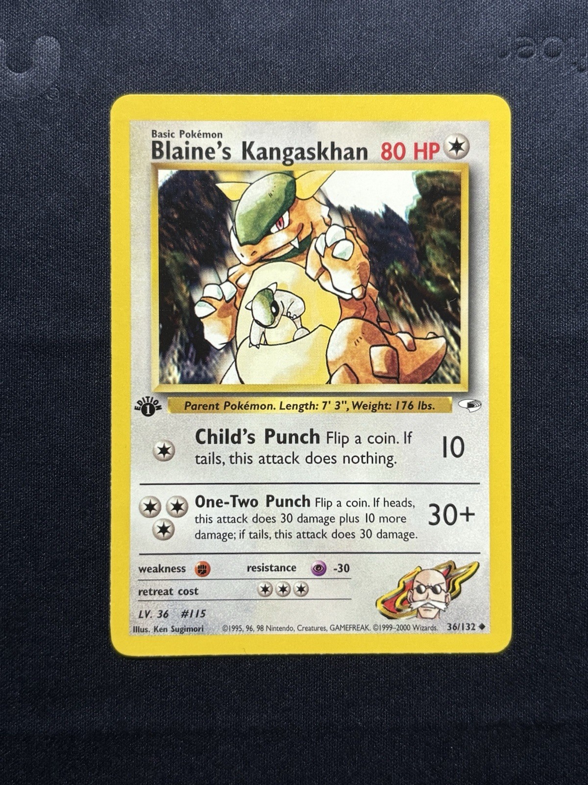 Blaine's Kangaskhan 36 Gym Heroes 1st Ed 🥊The Family Who Punches Together…