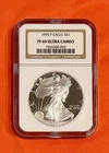 1995 P American Silver Eagle NGC PF 69 Ultra Cameo 1 OZ Fine Silver Proof