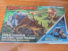 Tyco Dino Riders Styracosaurus With Turret Complete With Box