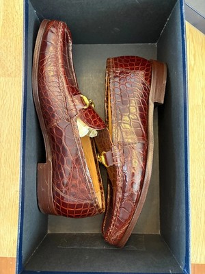 Brooks Brothers Special Edition Mens Genuine Alligator Shoes Loafers 9D NIB Amazon.com | Brooks Brothers Men main image 4
