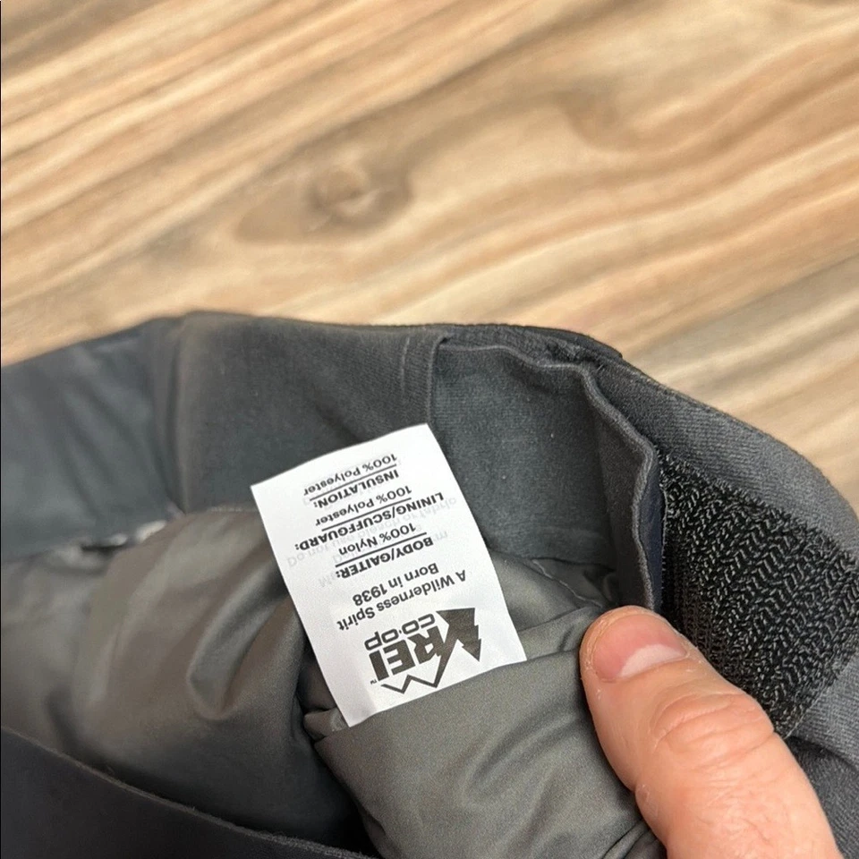 Pantalones de nieve REI cooperativos aislados en polvo negros para mujer M Petite esquí de nieve Foto 4 de 4