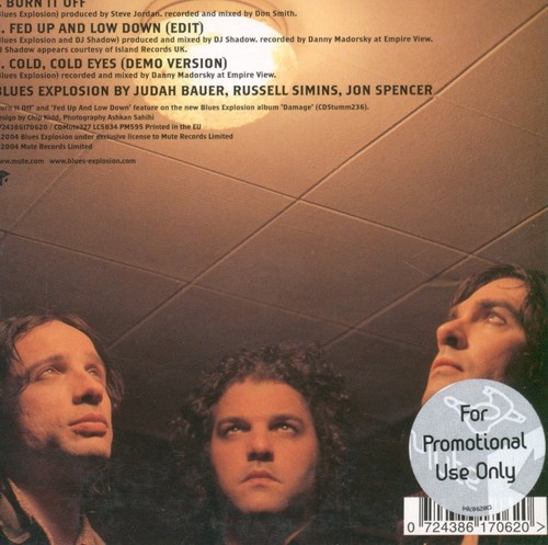 Jon Spencer Blues Explosion Burn It Off CD Europe Mute 2004 single in card - Bild 3 von 3