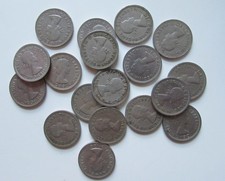 6 x "Lucky Silver" Sixpence GB Coins (for Xmas puds?). CuNi. 1950/60s.