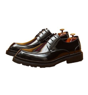 Fashion Leather Bright Face Business Comfortable Casual Walking Shoes for Men