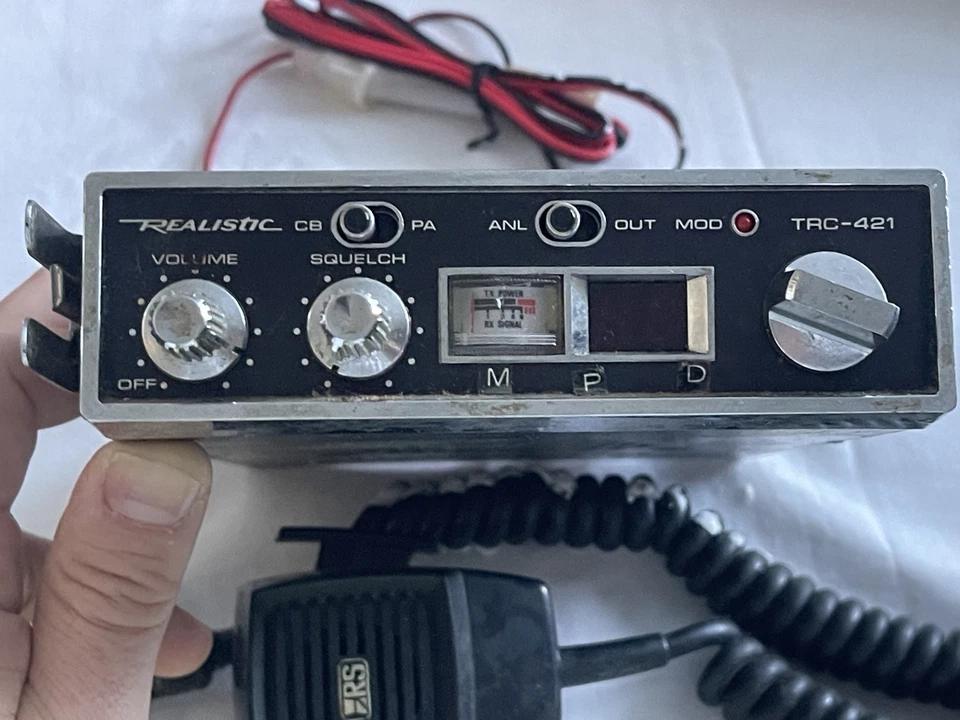 Radio transceptor móvil realista TRC-421 40 canales de colección años 70 sin probar Foto 4 de 4