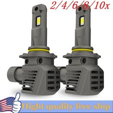 2/4X AUXITO 9005 LED Headlight High Low Beam bulb Bright White Wireless CANbus