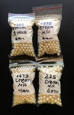 Over 1,600 Faux Ivory/Cream Pearls 4 6mm, 1 No Hole Jewelry/Craft Making