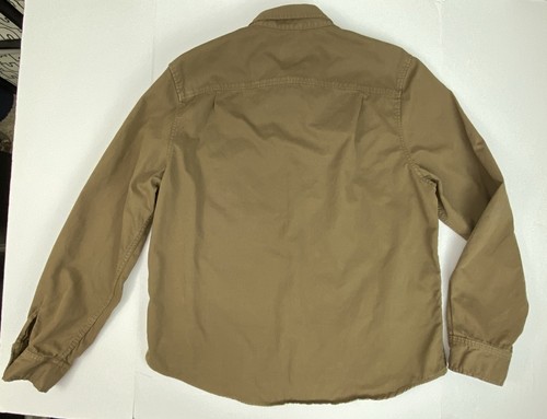 Flint And Tinder Herren XXL Baumwolle Hemd Jacke braun Druckknopf Taschen LESEN - Bild 2 von 11