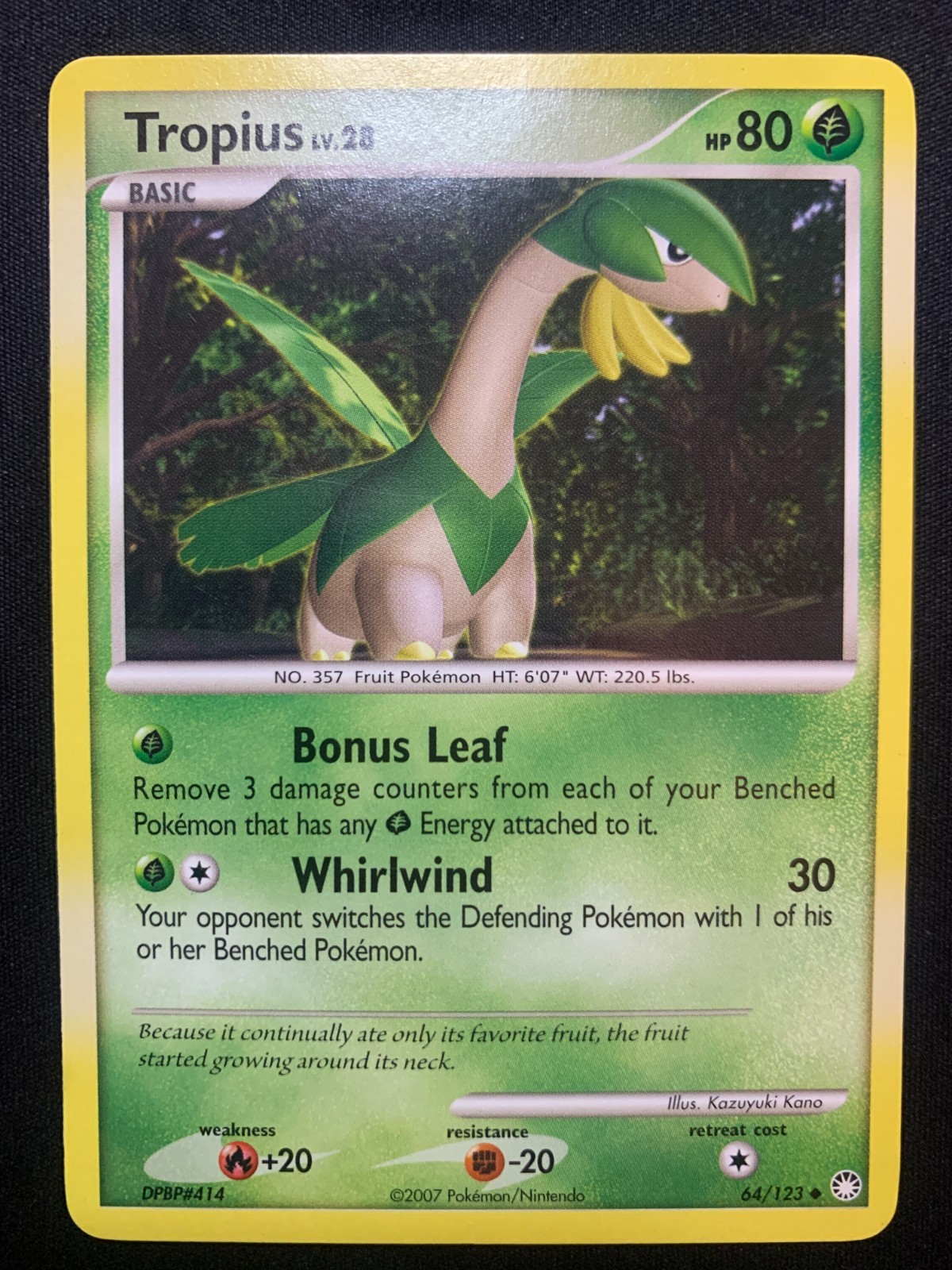 TROPIUS - 64/123 - MYSTERIOUS TREASURES - POKEMON CARD - LP