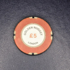 Golden Nugget Casino London United Kingdom UK £5 Chip                       (15)