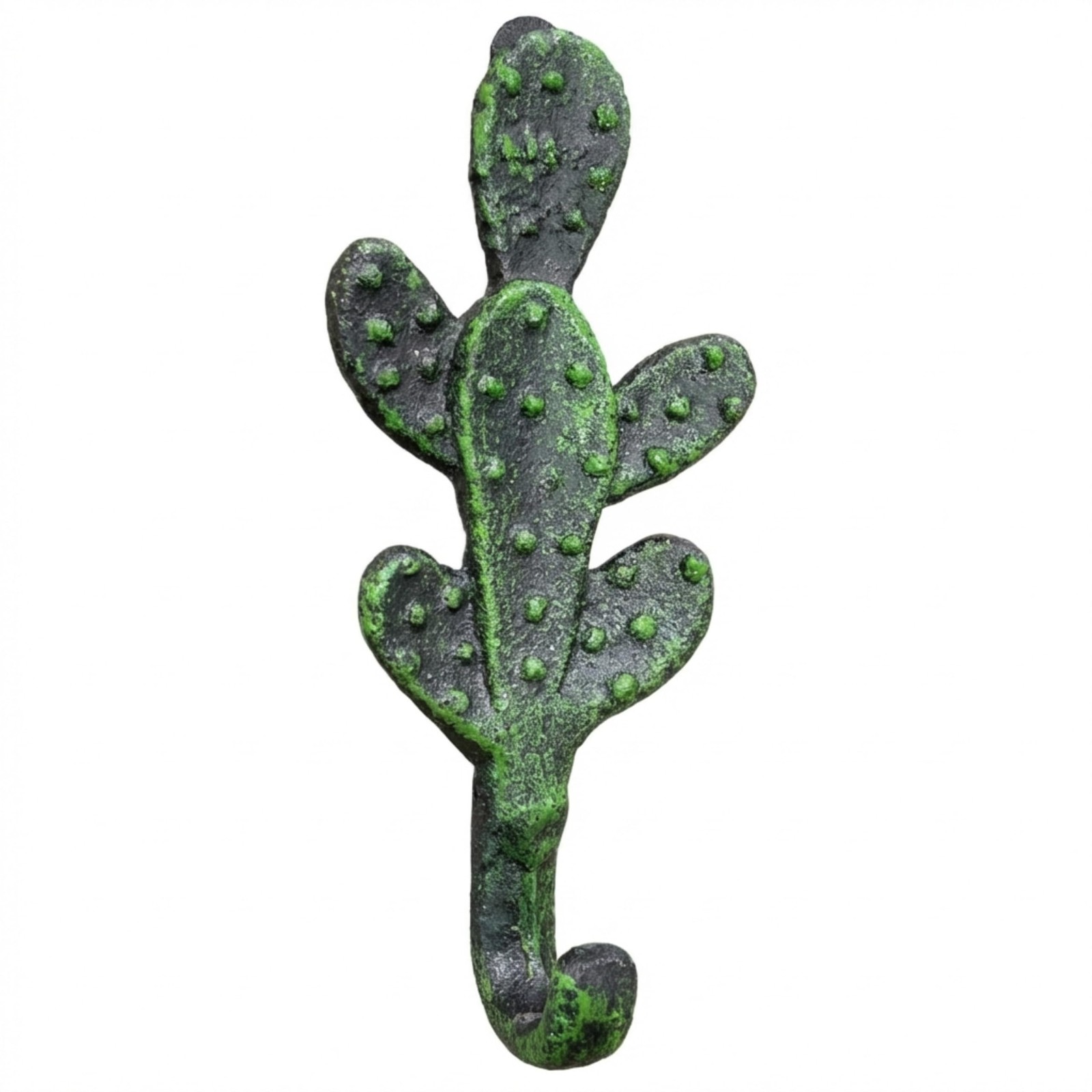 Cast Iron Cactus Hook for Wall - Metal Cactus Coat Rack for 