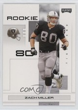 2007 Playoff NFL Playoffs Rookie Zach Miller #159 1u6