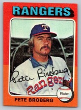 1975 Topps Baseball #542 Pete Broberg Rangers