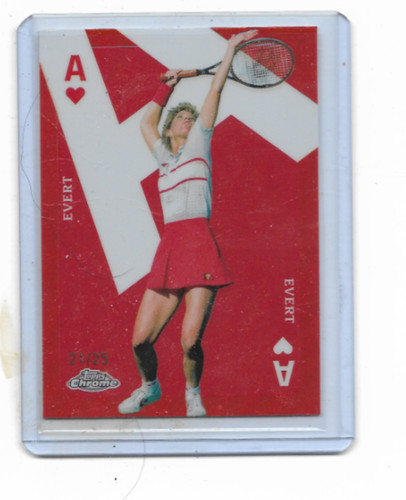 Chris Evert [Orange Refractor] #CAS-CE 2024 Topps Chrome Aces card