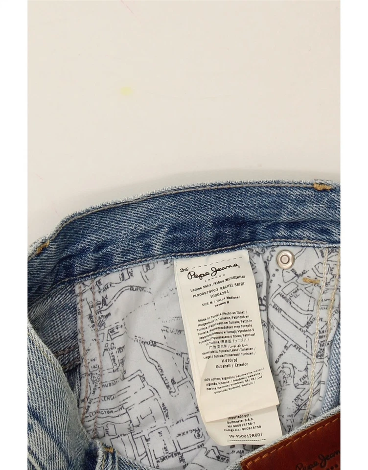 PEPE JEANS Mujer Falda Denim Mediana W28 Azul Algodón BA25 Foto 4 de 4