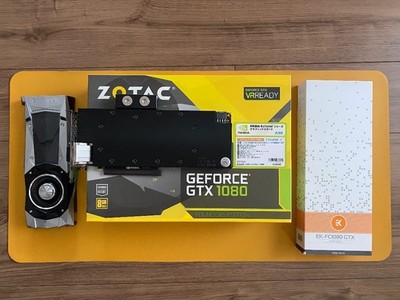 ZOTAC GTX1080 Founders Edition GPU Wassergekühlt mit Luftkühlungsteilen...