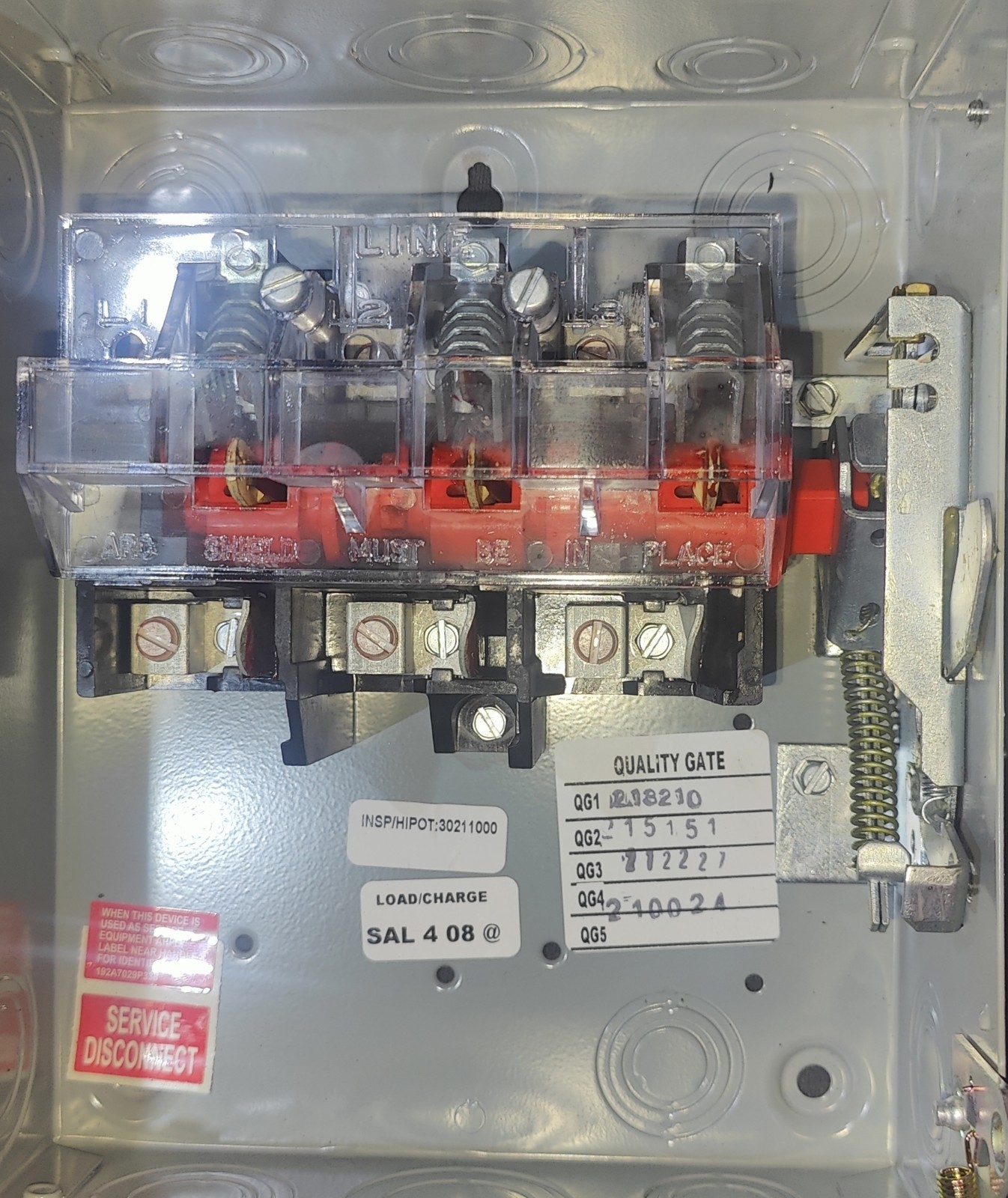 2x GE ABB 3R Heavy Duty Safety Disconnect Switch THN3361 3P 30A 600V Ships Free! - Picture 5 of 5