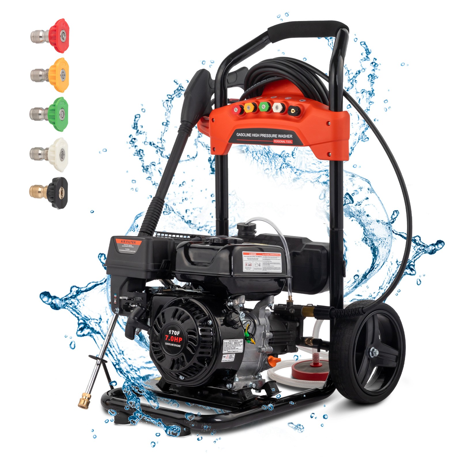 Gas Pressure Washer 2.3 GPM 2700 PSI Gas Power Washer 198cc 