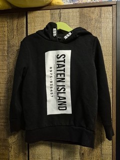 Boys George Black Print Hoodie Age 6 7