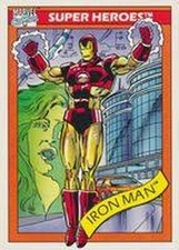 1990 Marvel Universe #42 Iron Man