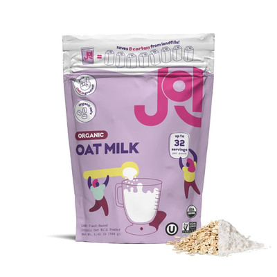 Instant Organic Oat Milk Powder Pouch by  - Makes 8 Quarts - Vegan, Kosher, Shel