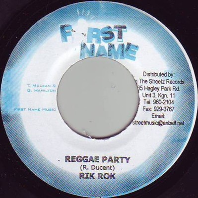 Rik Rok - Reggae Party (7'')