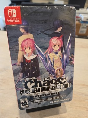 NEW SEALED Chaos;Head Noah/Chaos;Child Double Pack Steelbook Nintendo Switch FS