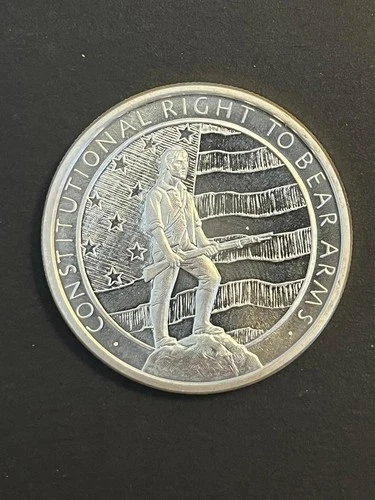 2nd Amendment Right to Bear Arms Silver Round .999 BU 1 oz. Golden State Mint