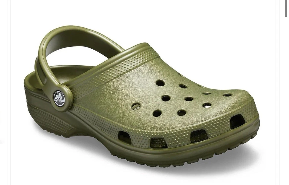 Crocs Army Green 4M 6w New with Tags Slip On Clogs Shoes - Image 2 of 3