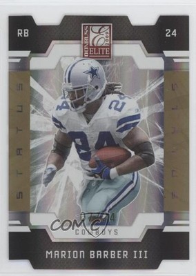 2009 Donruss Elite Status Gold Die-Cut 7/24 Marion Barber Jr III #29 1h1