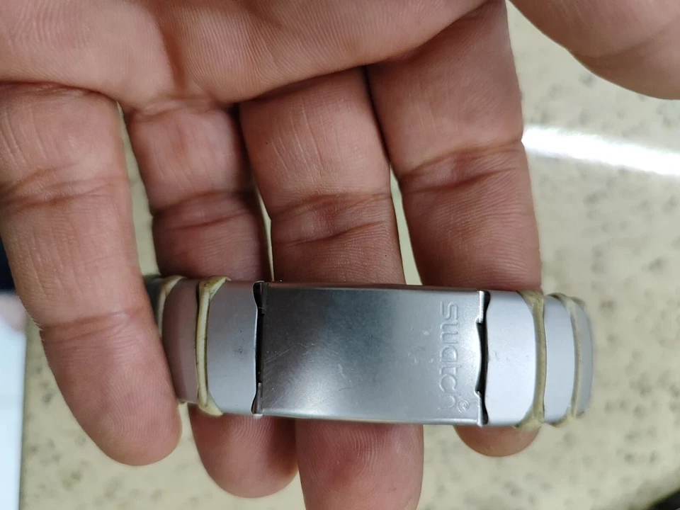 Bracciale SWATCH IRONY Scuba 200 21mm swatch argento usato - Immagine 2 di 4