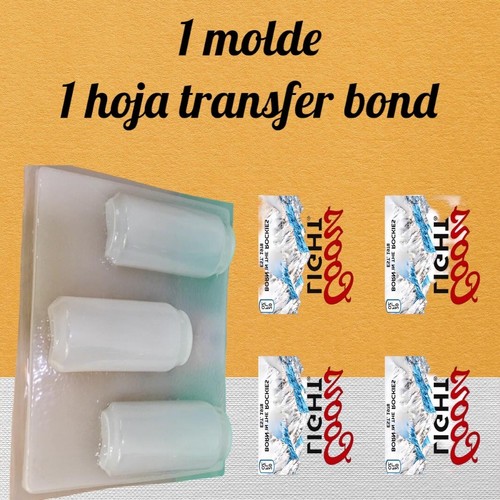 Molde para latas y 1 hoja de enlace de transferencia 1 molde para gelatina lata 3 cavidades - Imagen 6 de 10