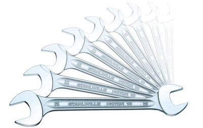 Stahlwille 11-Piece Double Open End Wrench Set - Roll-Up Tool Pouch Included - View #9