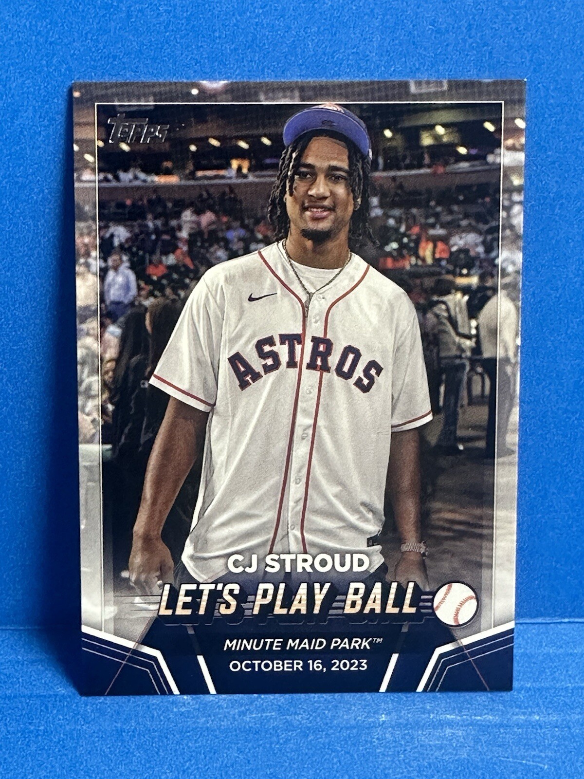 2024 Topps #PB-1 CJ Stroud Let's Play Ball RC Rookie Houston Texans Astros Card