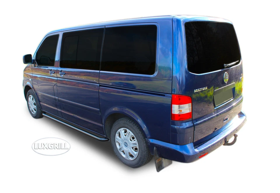 Tubes Marche-Pieds Latéraux Marche Pieds Pour VW Transporter T5 2003-2015 SWB - Photo 2/4