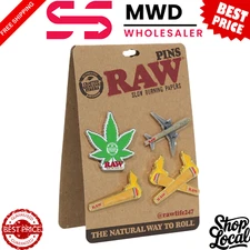 RAW Classic Enamel Badge Pin Set – Official Collectible Pins + Free Stickers