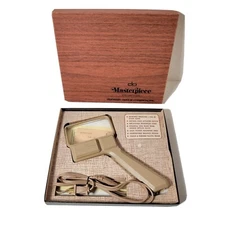 Vtg Donegan Optical Co Masterpiece 2"x4" Illuminating Magnifier No M-810 Tested