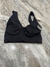 girls size medium spandex sports bra black comfort flex fit brand new with tags