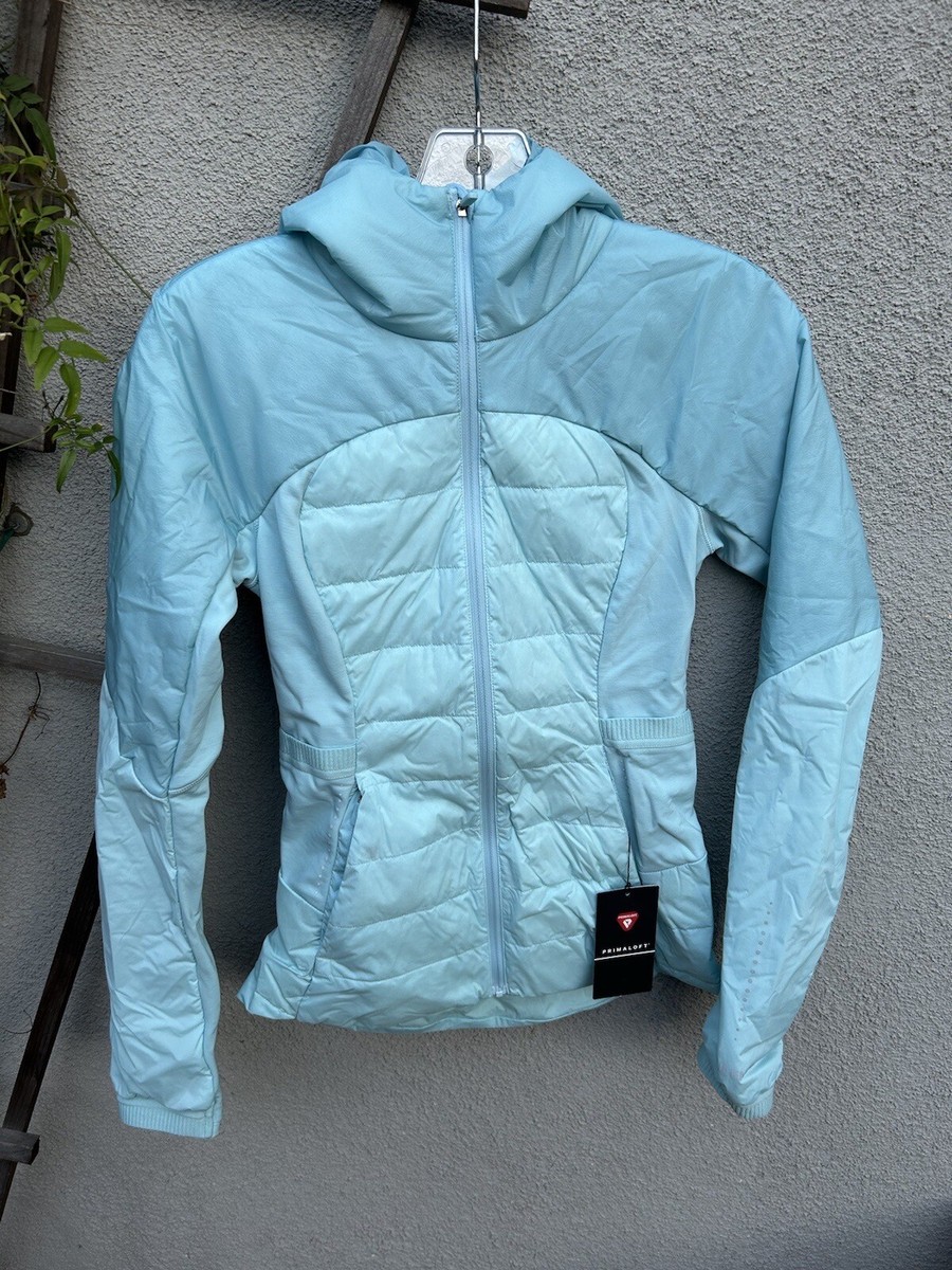 Lululemon Down for It All Jacket In Sea Frost Size 2 New